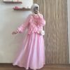 Pembe Rüya Fırfırlı Takım